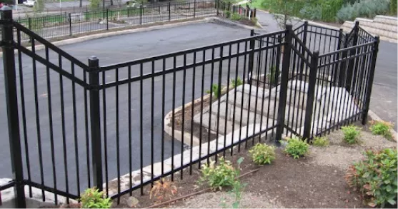 Ornamental Iron Fence Masonry Image