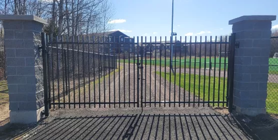 Ornamental Iron Fence Masonry Image