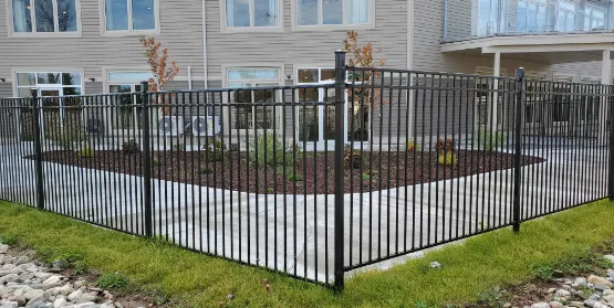 Ornamental Iron Fence Masonry Image