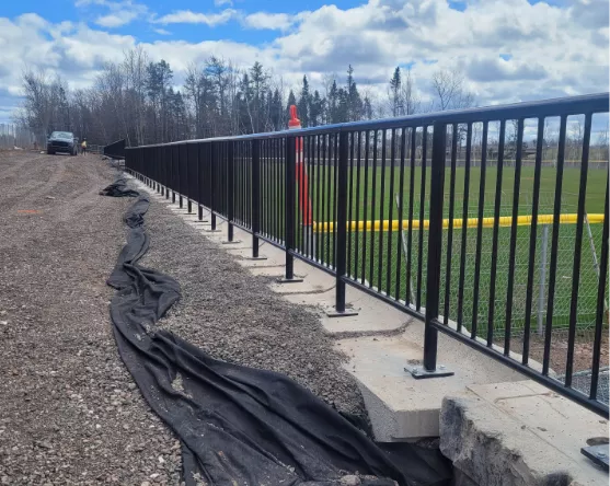 Ornamental Iron Fence Masonry Image