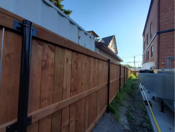 Wooden Fence Masonry Image