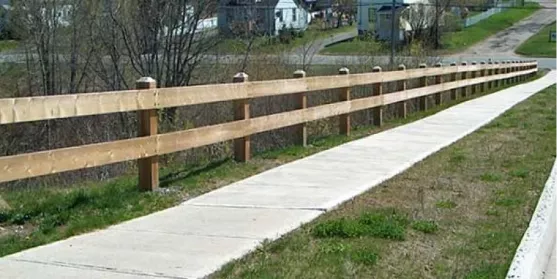 Wooden Fence Masonry Image