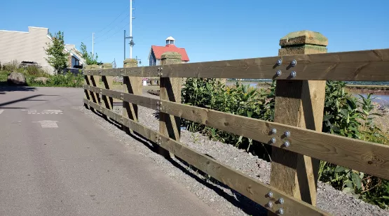 Wooden Fence Masonry Image