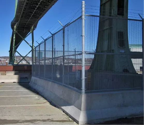 Industrial High-Security Fences and Gate Systems Masonry Image