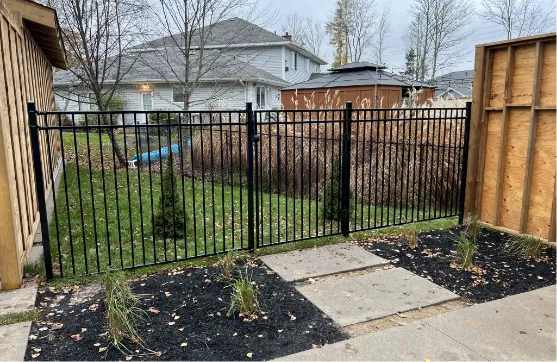 Ornamental Iron Fence Masonry Image