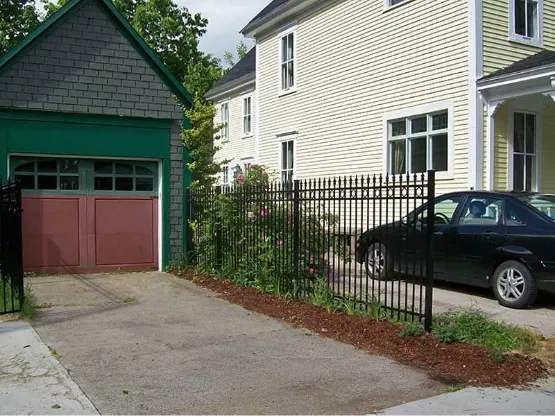 Ornamental Iron Fence Masonry Image