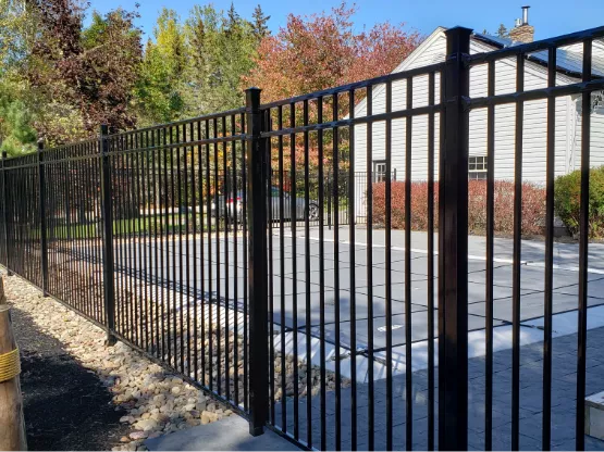 Ornamental Iron Fence Masonry Image