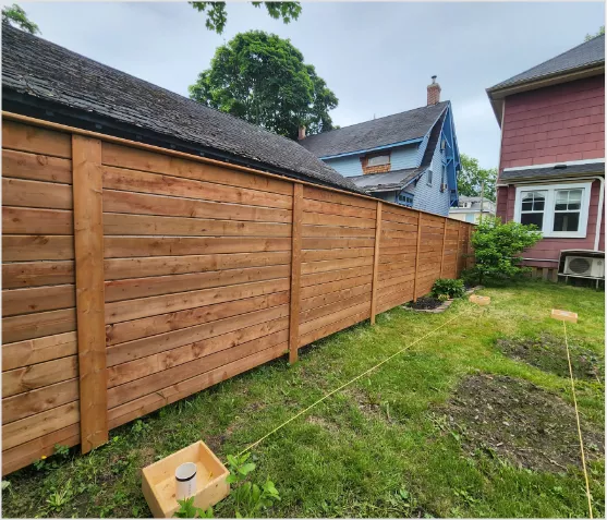 Wooden Fence Mansory Image